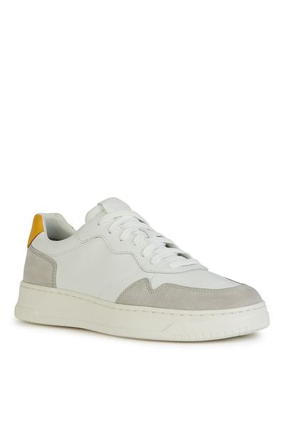 Geox Geox White Trainers Mens Shoes