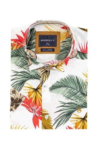 marufshop Plus Size Men's Viscon Shirt - 118-191 Kilo, Short Sleeve, No Pocket