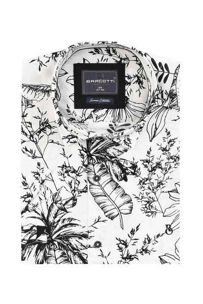 marufshop Plus Size Men's Viscon Shirt - 118-191 Kilo, Short Sleeve, No Pocket