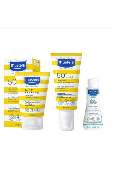 Mustela Very High Protection Spf 50 Güneş Losyonu 200 + 100 ML+ Hydra bebek l...