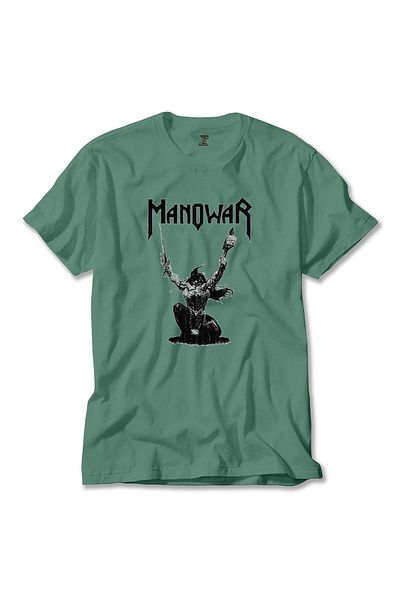 Z zepplin Manowar The Triumph of Steel - Πράσινο T-Shirt