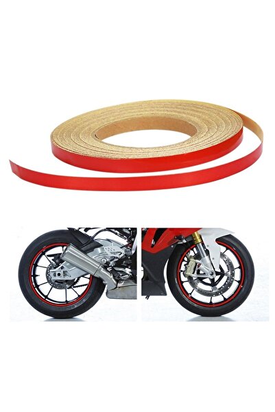 OTOMOR AKSESUAR Reflektif Fosfor Şerit Bant Reflektör Jant Şeridi 0.5cmx10 Me...