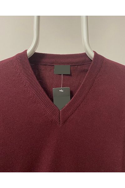 we are the best UYSALİDA Men's V-Neck Knitwear Sweater Knitted Anti-pilling Özbarla