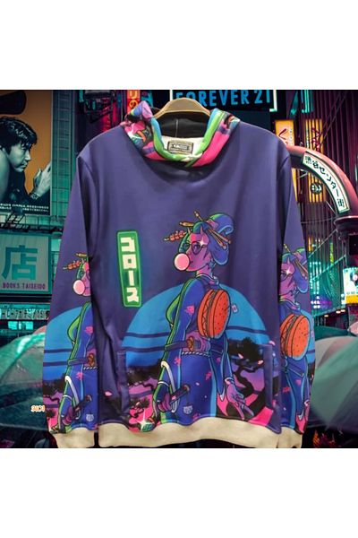 FG KONNİCHİWA Konnicihiwa Art Design Unisex Sweatshirt - Special Edgy, Sayida Design, Hudi