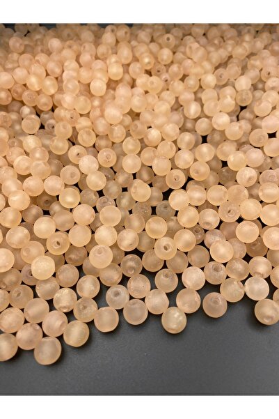 Hedef Bijuteri 100gr 10mm Mărgele rotunde din acril mat, cu aspect de somon, ...