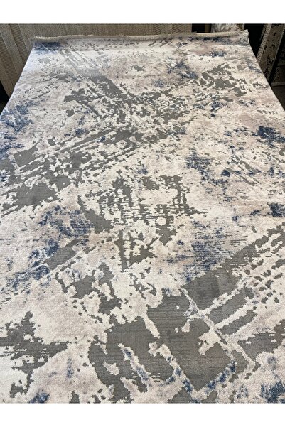 KARAR HALI Mavi gri krem yün halı