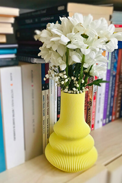 CESTOPİENO Soft Sarı Dekoratif Vazo