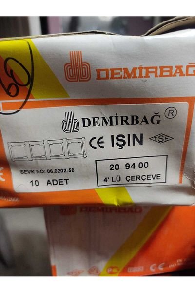 demirbağ 4-PIECE ERÇEVE IŞIN MODEL - DEMIRBAĞ