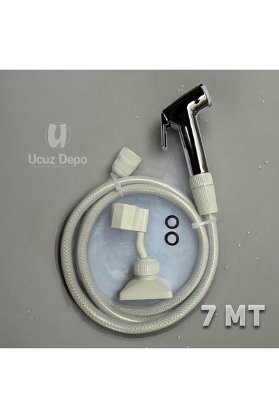 Ucuz Depo Tekne Ve Karavan Duş Hortumu Seti 7mt Dış Duş Başlığı Ve Duş Hortumu