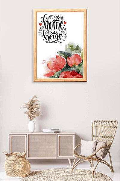 TRENDPOSTER Boemski stil doma, slika u prirodnom drvenom okviru za dom (bespl...
