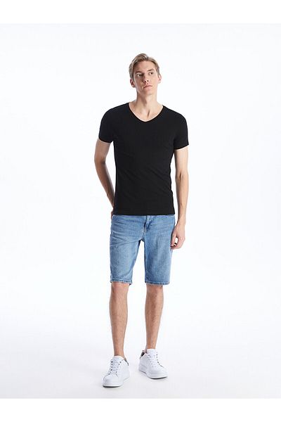 LC Waikiki V-Neck Short Sleeve Men's Undershirt