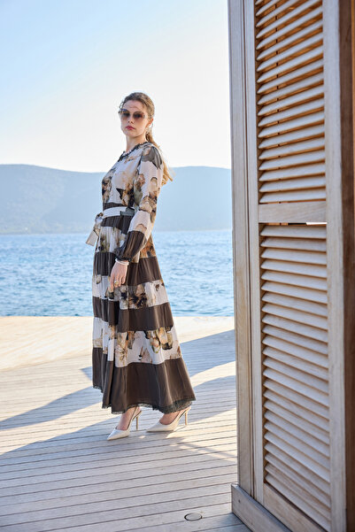 MissWhence Large Size Cupro Silk Dress 640-U