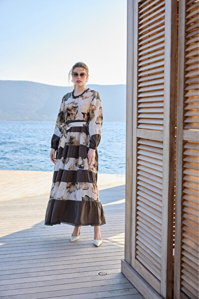 MissWhence Large Size Cupro Silk Dress 640-U