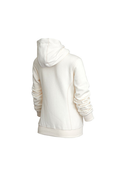 Cresta Tam Fermuarlı Kapüşonlu Ekru Kadın Sweatshirt
