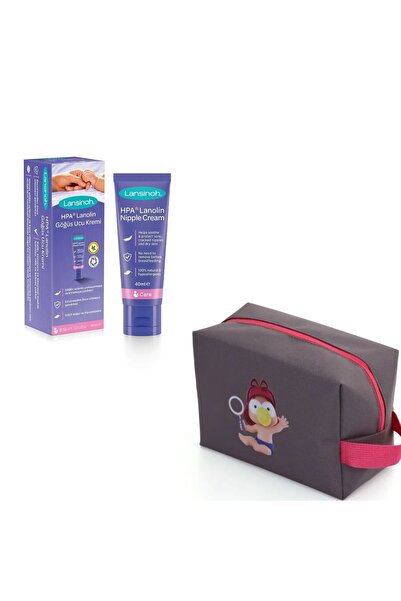Lansinoh Göğüs Ucu Çatlak Kremi 40ml , Fermuarlı Kirli Temiz Bebek Kıyafet Ço...