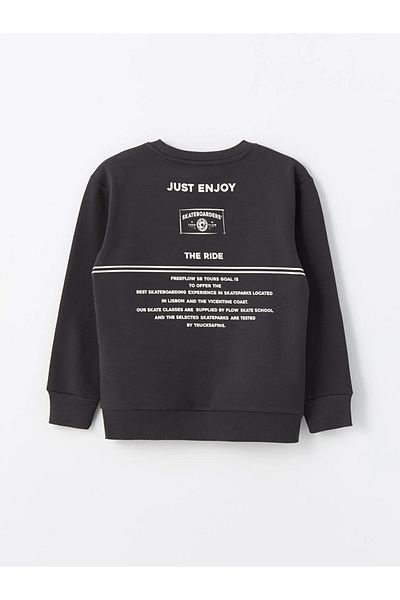 LC Waikiki LCW Kids Crew Neck Printed Long Sleeve Boy's Sweatshirt