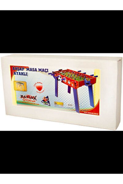 Matrax Oyuncak Ahşap Masa Maçı Ayaklı Langırt 4 Kollu (403) Matrax Oyuncak