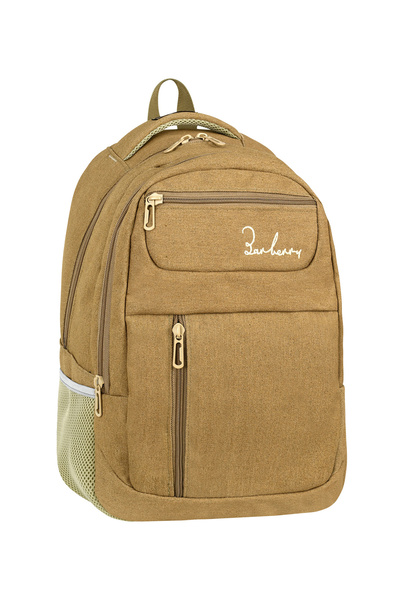 barberri Σχολική και καθημερινή χρήση - Σακίδιο πλάτης από καμβά με πολλαπλές θήκες