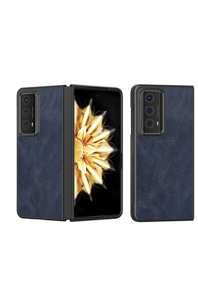 Microcase Honor Magic V2 için Deri Desenli Plastik Koruma Kılıf - AL3156