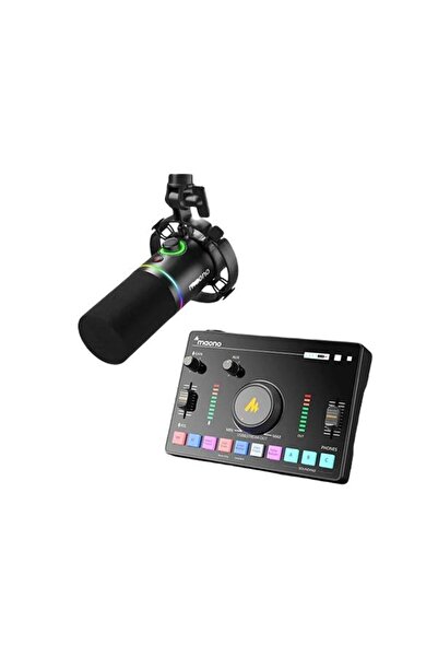 MAONO AMC2 NEO ve PD200X Canlı Yayın Mikser Seti ( Siyah )