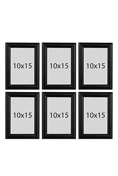 Araste 10x15 Ayaklı 6 Adet Siyah Resim Fotoğraf Çerçevesi