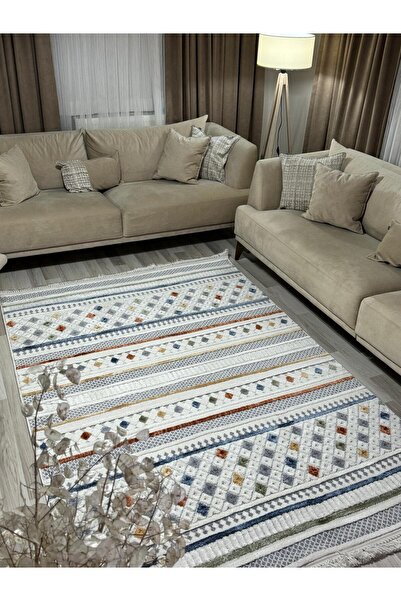 MBA VOİCE 7801 Bukle Salon Halısı Yumuşak Çocuk Odası Halısı Koridor Halısı Kesme Halı Yolluk