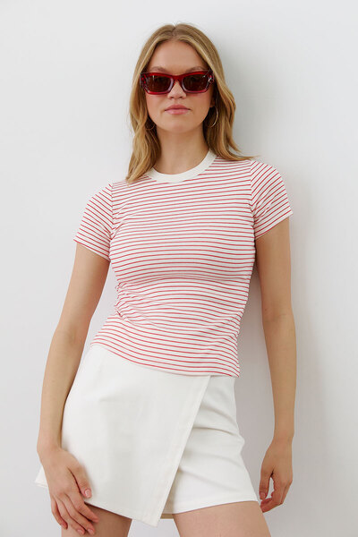 urban focus Striped O-Neck T-shirt