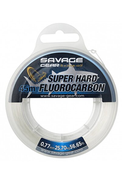 Savage Gear Super Hard Fluorocarbon 45 M 0.77 MM 25.70 KG 56.65 LB Clear