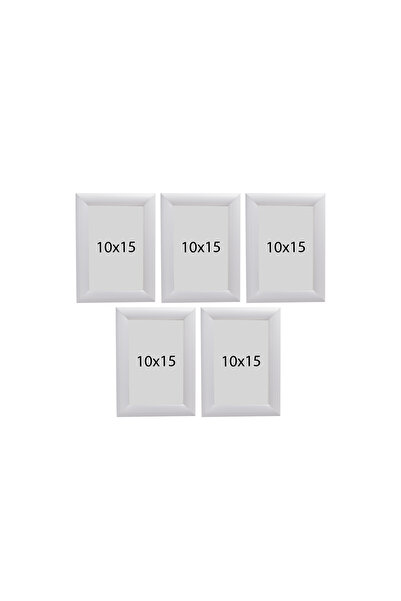 Araste 5 Λευκές κορνίζες φωτογραφιών με πόδια 10x15