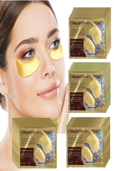 xolo 10 Adet Kolajen Collagen Göz Altı Maske Kırışık Giderici Nemlendirici Ko...