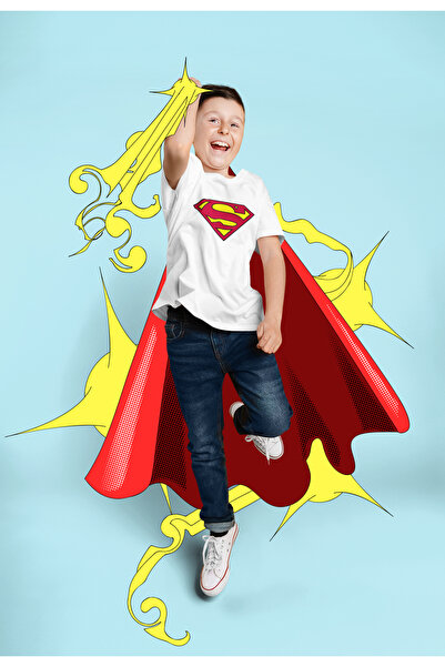 FAVORİST Βαμβακερό μπλουζάκι SUPERMAN Kids Relax Printed Crew Neck