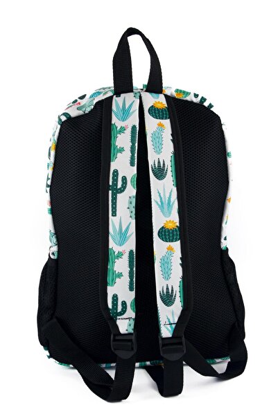 AlpCollection Ψηφιακό τυπωμένο Unisex καθημερινής χρήσης και σχολικό σακίδιο πλάτης με μοτίβο κάκτου