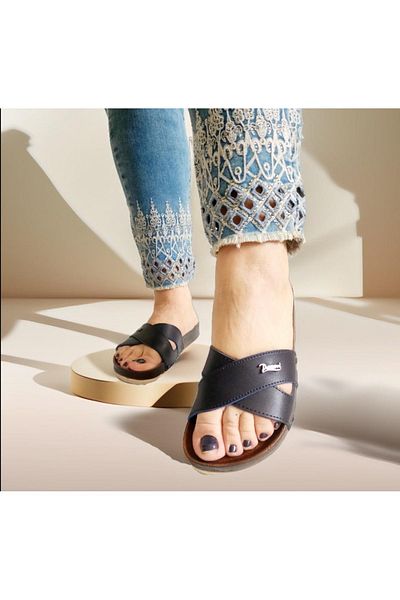 PARMİ Women's Orthopedic Daily Slippers - Sole Design