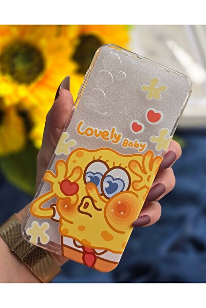 SUPER FRAME Samsung Galaxy A34 Uyumlu Baskılı Şeffaf Telefon Kılıfı