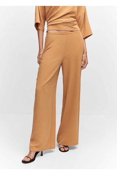 MANGO Woman High waisted wideleg pants