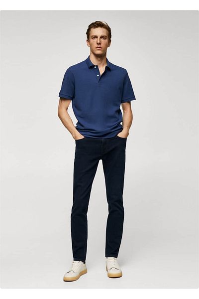 MANGO Man 100% βαμβάκι Pique Polo