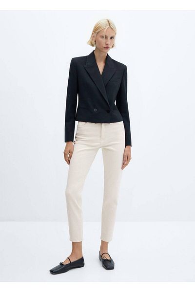 MANGO Woman Mom comfort high waist jeans