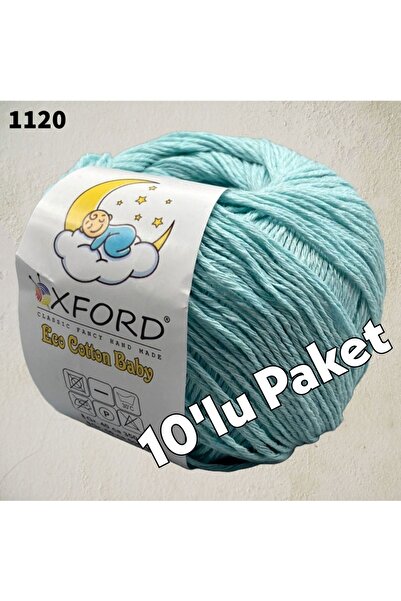 Oxford İplik 10 عبوات من القطن الصديق للبيئة للأطفال - خيط قطني رفيع - كروشيه...