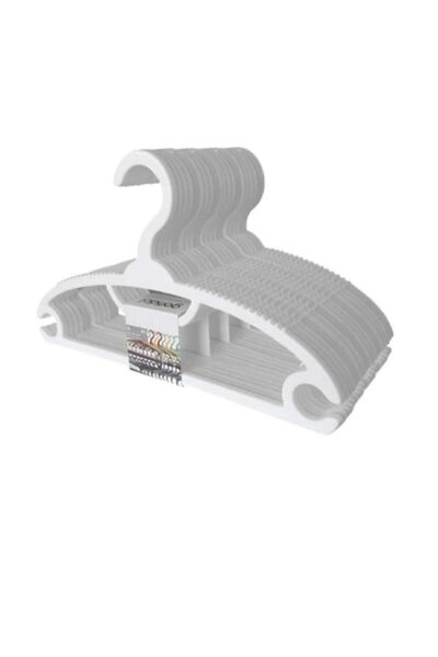 Viyalente 12'li Kaydırmaz Bebek Elbise Askısı