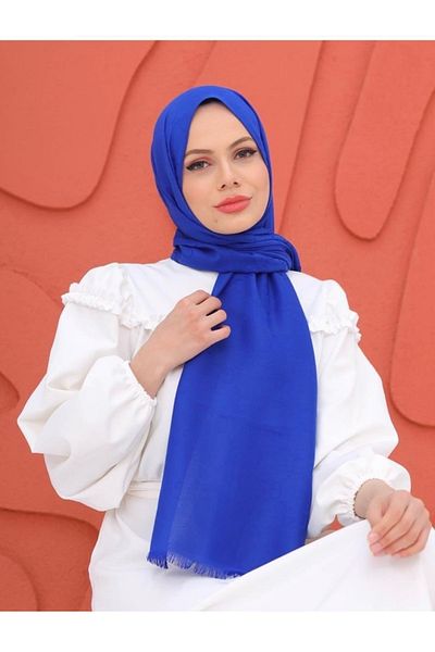 Misa Indigo Blue Cotton Shawl - Saks Blue Design