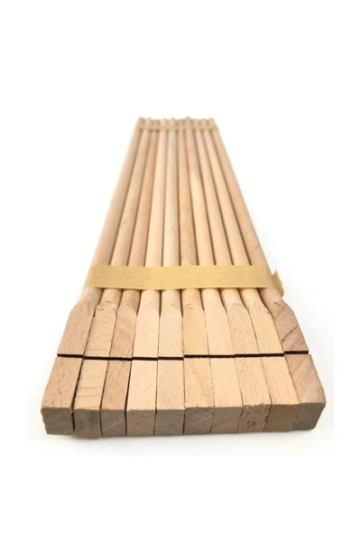tuana kafes Ahşap Tünek Uzunluk:54 Cm Çap:12mm Cm 10 Adet