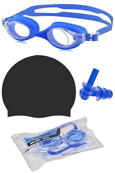 Ultio Spor مجموعة نظارات السباحة + سدادات الأذن + غطاء لاتكس وحقيبة فاخرة خاص...