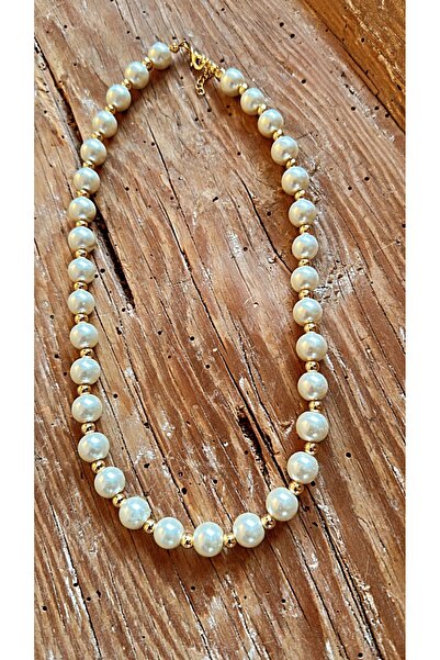 by özllem Tasarım İnci Kolye-Bileklik-Küpe Set