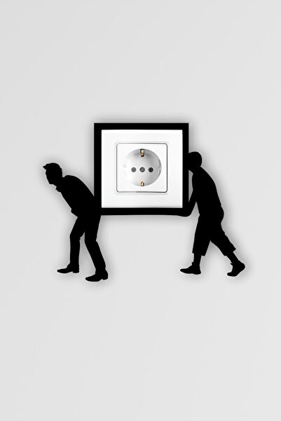 Dekotadan Hamal Ahşap Priz-anahtar Çerçevesi