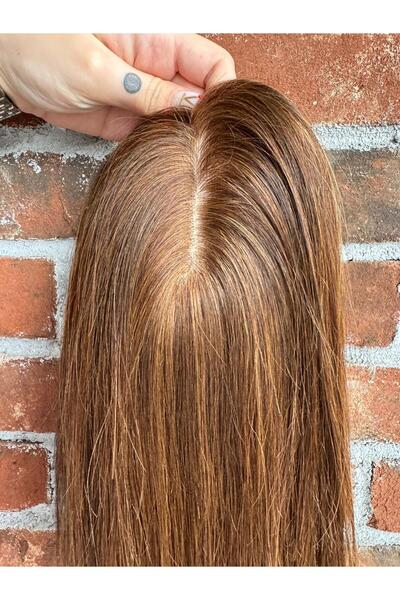 Suzan Peruk Komple Tepe kısmı baby ipek taban her yöne ayrımlı full cilt görü...