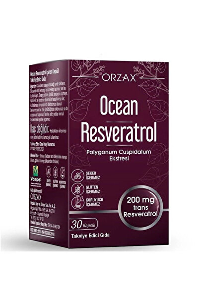 Ocean Orzax Ocean Resveratrol Takviye Edici Gıda 30 Kapsül-MFREYON01067