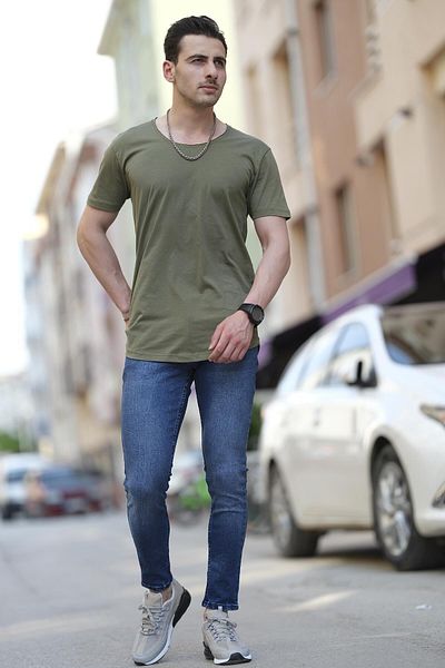 Oksit Μπλουζάκι Crash Open Collar Slim Fit
