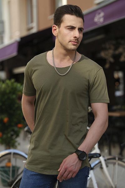 Oksit Μπλουζάκι Crash Open Collar Slim Fit