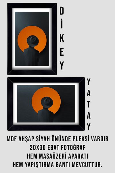 Bytwo 3 Pieces 21x30 Frame Black - Photo & Certificate Frame - MDF Frame
