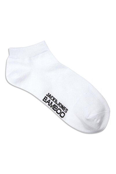 Jack & Jones Jacbasic Bamboo Short Sock 5 Pack Erkek Aksesuar - 12206139 White WHite - Whtie - White - White